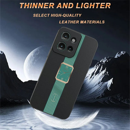 KADEM For Motorola Edge 50 5G Case Leather+TPU+Acrylic Anti-Scratch Phone Cover