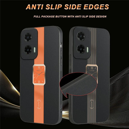 KADEM For Motorola Moto G35 5G Case Leather+TPU+Acrylic Anti-Scratch Phone Cover
