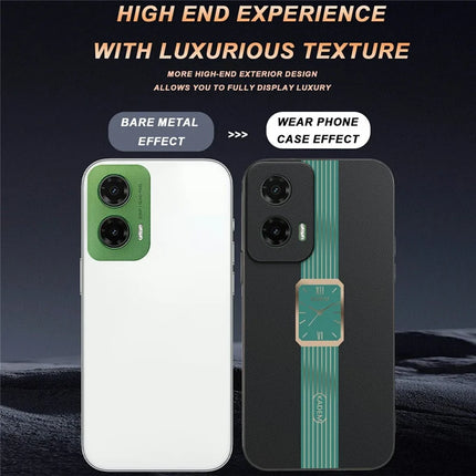 KADEM For Motorola Moto G35 5G Case Leather+TPU+Acrylic Anti-Scratch Phone Cover
