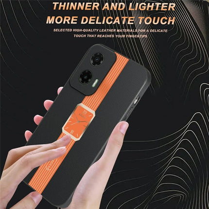 KADEM For Motorola Moto G35 5G Case Leather+TPU+Acrylic Anti-Scratch Phone Cover
