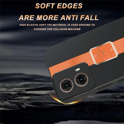 KADEM For Motorola Moto G85 5G / S50 Neo 5G Case Leather+TPU+Acrylic Anti-Scratch Phone Cover