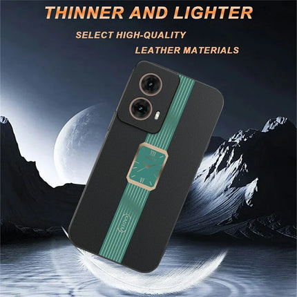 KADEM For Motorola Moto G85 5G / S50 Neo 5G Case Leather+TPU+Acrylic Anti-Scratch Phone Cover
