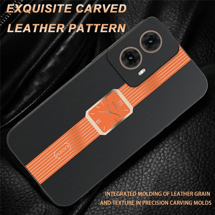 KADEM For Motorola Moto G85 5G / S50 Neo 5G Case Leather+TPU+Acrylic Anti-Scratch Phone Cover