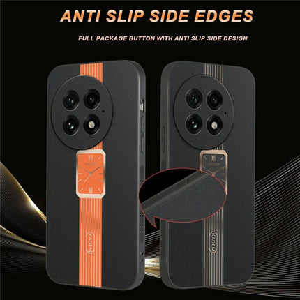 KADEM For OnePlus 13 Case Leather+TPU+Acrylic Anti-Scratch Phone Cover