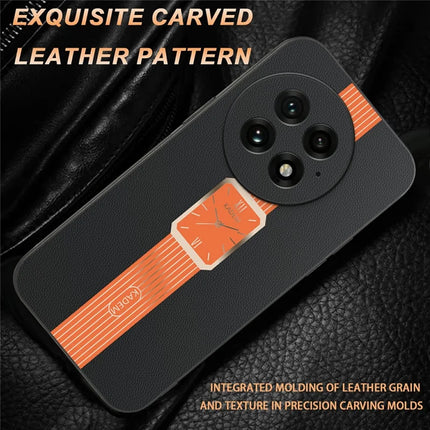 KADEM For OnePlus 13 Case Leather+TPU+Acrylic Anti-Scratch Phone Cover