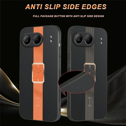 KADEM For OnePlus Nord 4 Case Leather+TPU+Acrylic Anti-Scratch Phone Cover