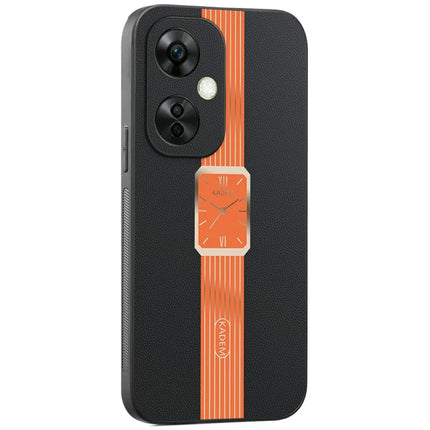 KADEM For OnePlus Nord CE 3 Lite 5G / Oppo K11x 5G Case Leather+TPU+Acrylic Anti-Scratch Phone Cover - Orange