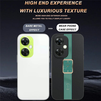 KADEM For OnePlus Nord CE 3 Lite 5G / Oppo K11x 5G Case Leather+TPU+Acrylic Anti-Scratch Phone Cover