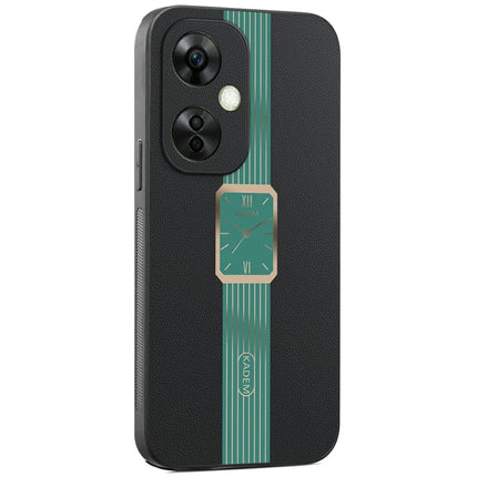 KADEM For OnePlus Nord CE 3 Lite 5G / Oppo K11x 5G Case Leather+TPU+Acrylic Anti-Scratch Phone Cover - Green