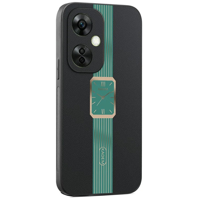 KADEM For OnePlus Nord CE 3 Lite 5G / Oppo K11x 5G Case Leather+TPU+Acrylic Anti-Scratch Phone Cover - Green