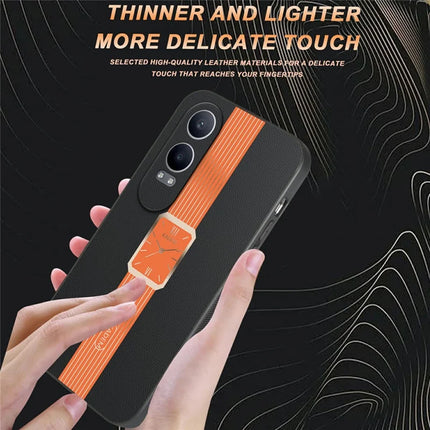 KADEM For Oneplus Nord CE4 Lite 5G / Oppo K12x 5G (China) Case Leather+TPU+Acrylic Anti-Scratch Phone Cover
