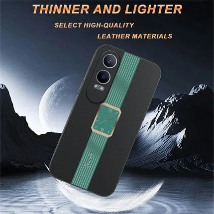 KADEM For Oneplus Nord CE4 Lite 5G / Oppo K12x 5G (China) Case Leather+TPU+Acrylic Anti-Scratch Phone Cover