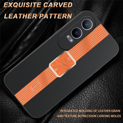 KADEM For Oneplus Nord CE4 Lite 5G / Oppo K12x 5G (China) Case Leather+TPU+Acrylic Anti-Scratch Phone Cover