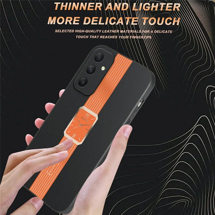 KADEM For Samsung Galaxy A35 5G Case Leather+TPU+Acrylic Anti-Scratch Phone Cover