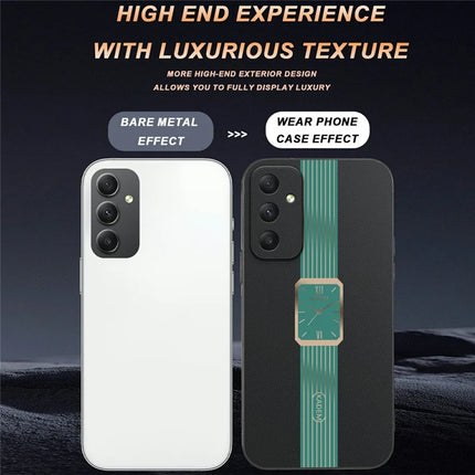 KADEM For Samsung Galaxy A35 5G Case Leather+TPU+Acrylic Anti-Scratch Phone Cover