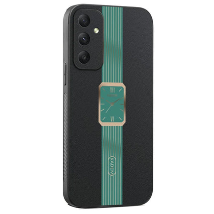 KADEM For Samsung Galaxy A35 5G Case Leather+TPU+Acrylic Anti-Scratch Phone Cover - Green
