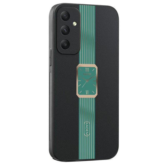 KADEM For Samsung Galaxy A35 5G Case Leather+TPU+Acrylic Anti-Scratch Phone Cover - Green