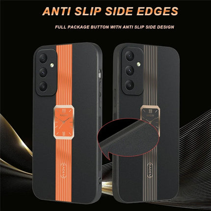 KADEM For Samsung Galaxy A35 5G Case Leather+TPU+Acrylic Anti-Scratch Phone Cover