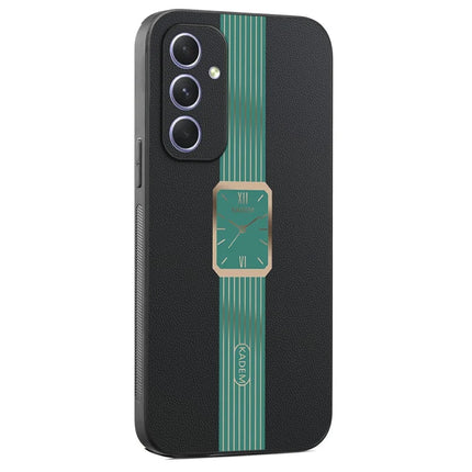 KADEM For Samsung Galaxy A55 5G Case Leather+TPU+Acrylic Anti-Scratch Phone Cover - Green
