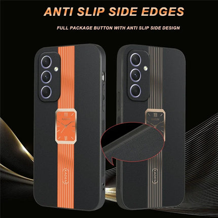 KADEM For Samsung Galaxy A55 5G Case Leather+TPU+Acrylic Anti-Scratch Phone Cover
