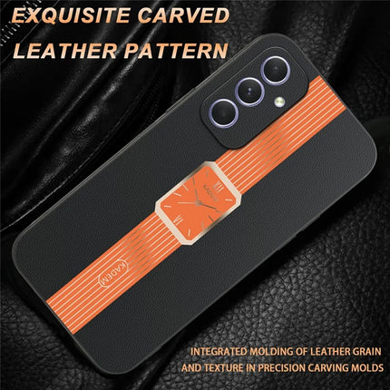 KADEM For Samsung Galaxy A55 5G Case Leather+TPU+Acrylic Anti-Scratch Phone Cover