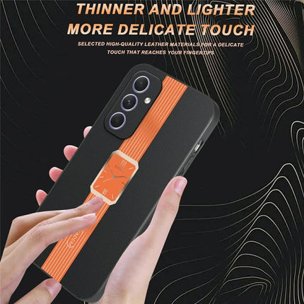 KADEM For Samsung Galaxy A55 5G Case Leather+TPU+Acrylic Anti-Scratch Phone Cover