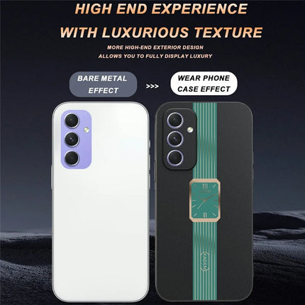 KADEM For Samsung Galaxy A55 5G Case Leather+TPU+Acrylic Anti-Scratch Phone Cover