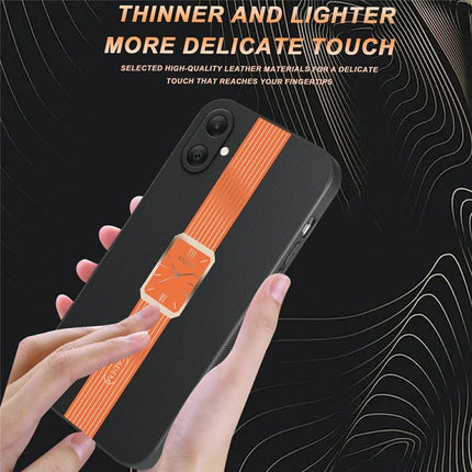 KADEM For Samsung Galaxy A06 Case Leather+TPU+Acrylic Anti-Scratch Phone Cover