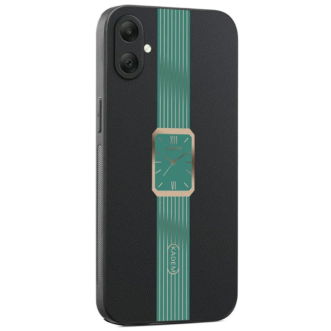 KADEM For Samsung Galaxy A06 Case Leather+TPU+Acrylic Anti-Scratch Phone Cover - Green
