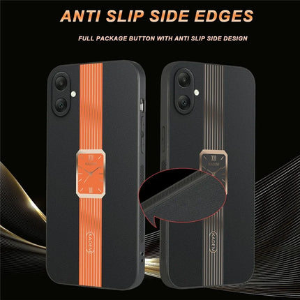 KADEM For Samsung Galaxy A06 Case Leather+TPU+Acrylic Anti-Scratch Phone Cover