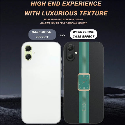 KADEM For Samsung Galaxy A06 Case Leather+TPU+Acrylic Anti-Scratch Phone Cover