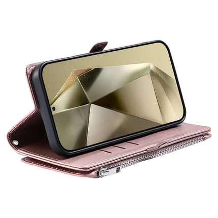 015 Style For Samsung Galaxy A36 5G Case TPU+PU Leather Wallet Phone Cover with Straps