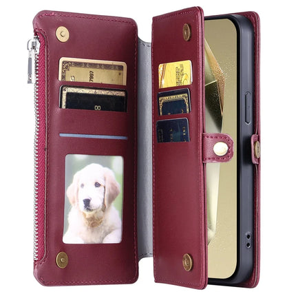 015 Style For Samsung Galaxy A36 5G Case TPU+PU Leather Wallet Phone Cover with Straps