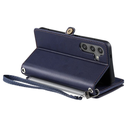 015 Style For Samsung Galaxy A36 5G Case TPU+PU Leather Wallet Phone Cover with Straps