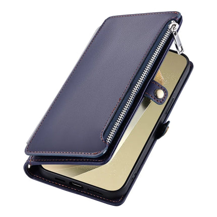 015 Style For Samsung Galaxy A36 5G Case TPU+PU Leather Wallet Phone Cover with Straps