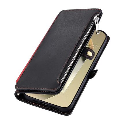 015 Style For Samsung Galaxy A36 5G Case TPU+PU Leather Wallet Phone Cover with Straps
