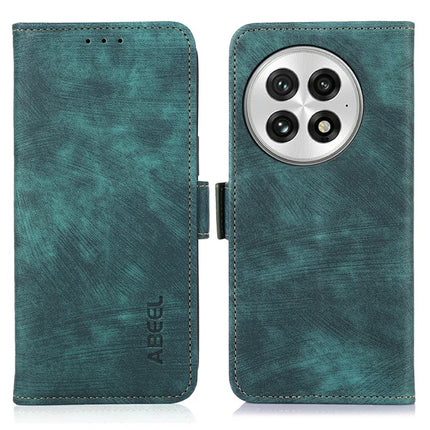 ABEEL For OnePlus 13 Wallet Phone Case Retro Leather Flip Cover with Stand - Green