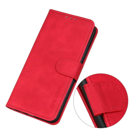 KHAZNEH For OnePlus 13 Case PU Leather Retro Texture Phone Cover