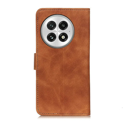 KHAZNEH For OnePlus 13 Case PU Leather Retro Texture Phone Cover