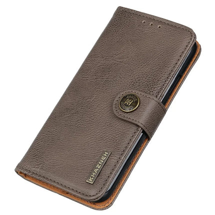 KHAZNEH For OnePlus 13 Wallet Case Cowhide Texture Leather Flip Phone Cover