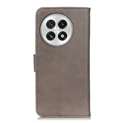 KHAZNEH For OnePlus 13 Wallet Case Cowhide Texture Leather Flip Phone Cover