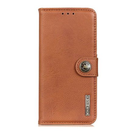 KHAZNEH For OnePlus 13 Wallet Case Cowhide Texture Leather Flip Phone Cover