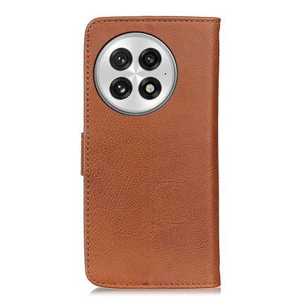 KHAZNEH For OnePlus 13 Wallet Case Cowhide Texture Leather Flip Phone Cover