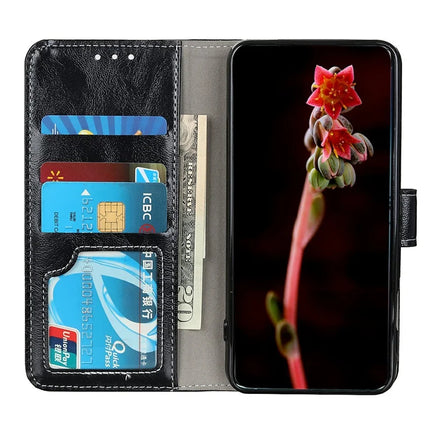 For OnePlus 13 Leather Case Wallet Phone Cover Crazy Horse Texture