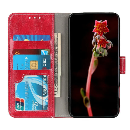 For OnePlus 13 Leather Case Wallet Phone Cover Crazy Horse Texture