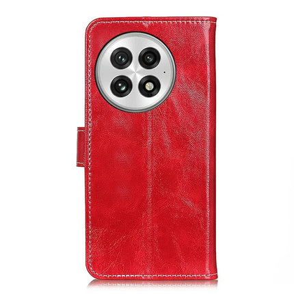 For OnePlus 13 Leather Case Wallet Phone Cover Crazy Horse Texture