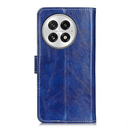 For OnePlus 13 Leather Case Wallet Phone Cover Crazy Horse Texture