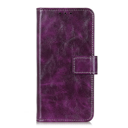 For OnePlus 13 Leather Case Wallet Phone Cover Crazy Horse Texture