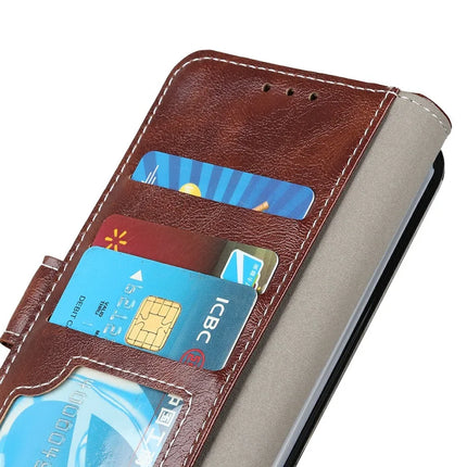For OnePlus 13 Leather Case Wallet Phone Cover Crazy Horse Texture