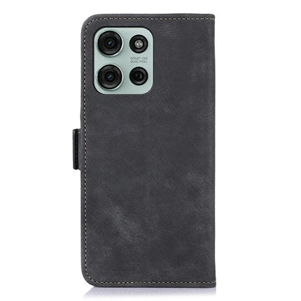 ABEEL For Motorola Moto G75 5G Wallet Phone Case Retro Leather Flip Cover with Stand